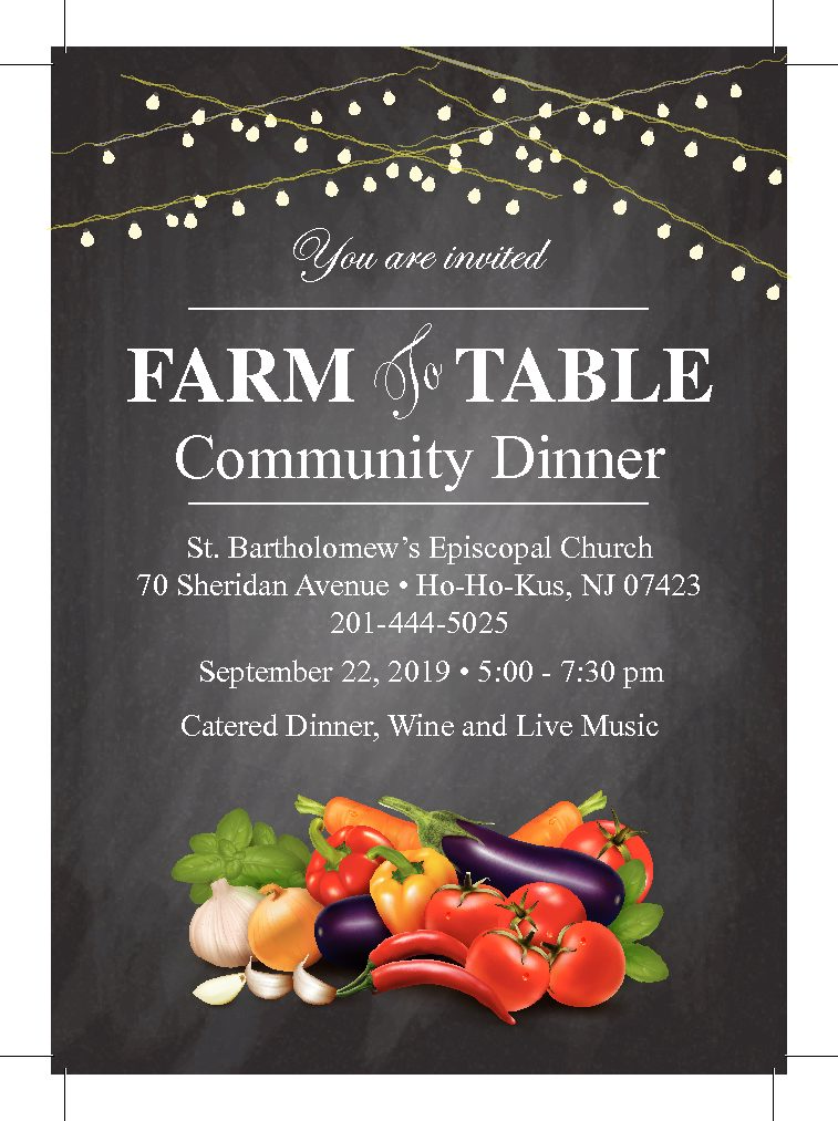 Farm To Table Community Dinner